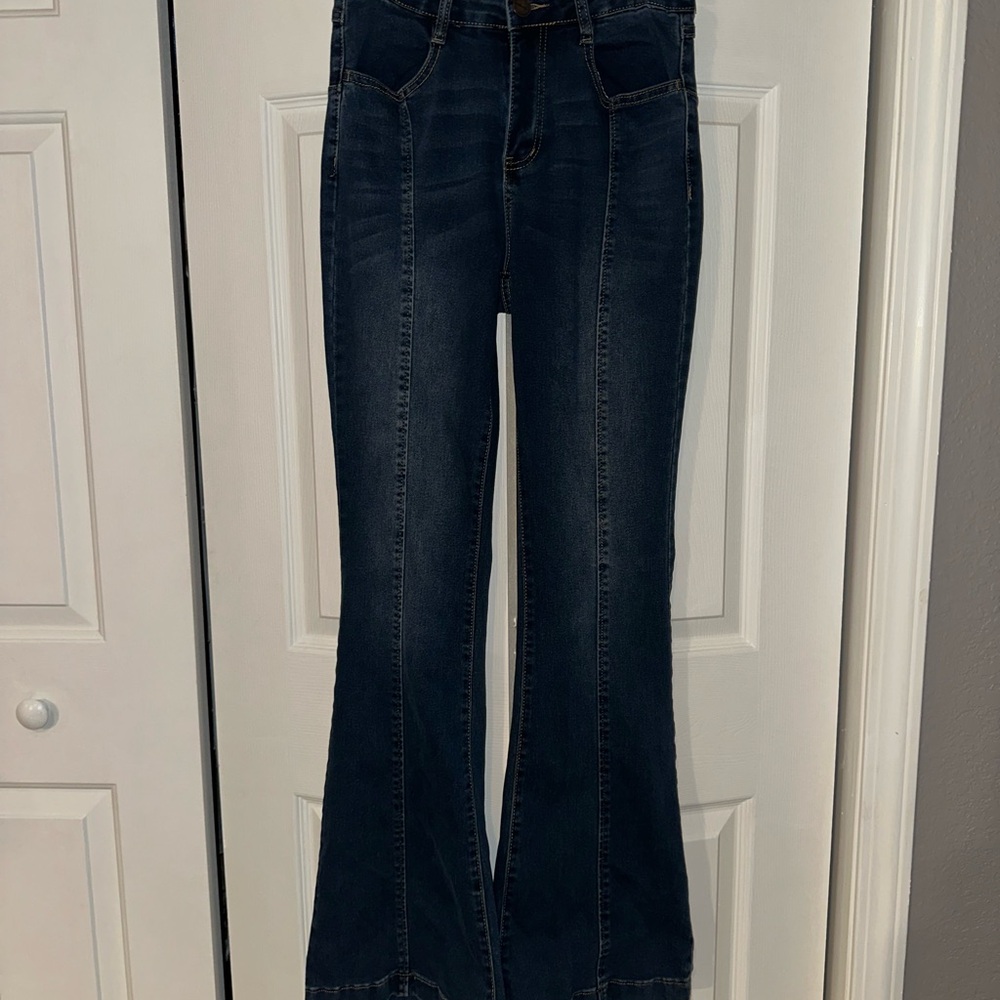 Dollhouse Dark Blue Flare Jeans